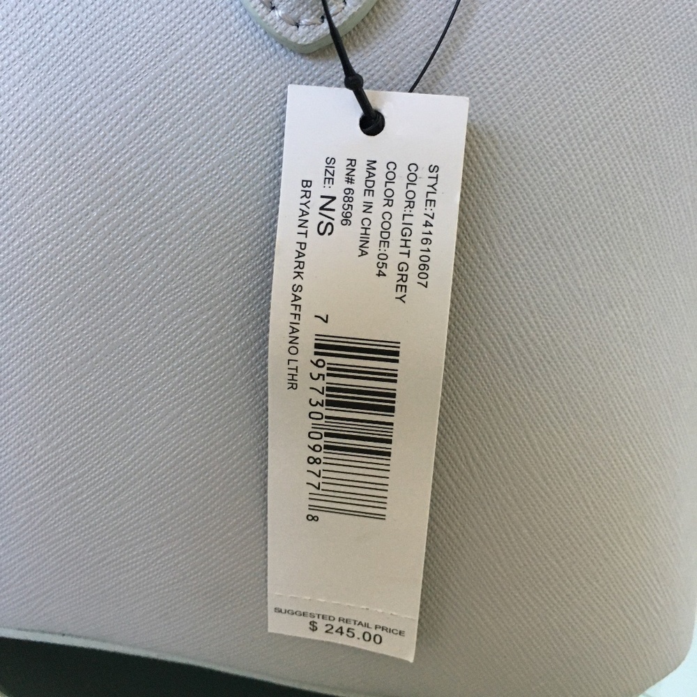 DKNY Light Gray Double Zip Crossbody Handbag NWT - Picture 15 of 15